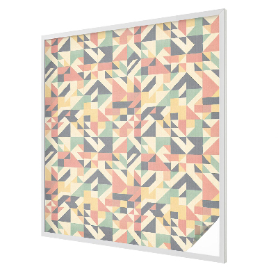 Matná fólia na okno vitráž Energia geometrie