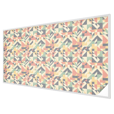 Matná fólia na okno vitráž Energia geometrie