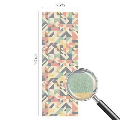 Matná fólia na okno vitráž Energia geometrie