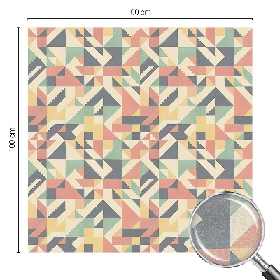 Matná fólia na okno vitráž Energia geometrie