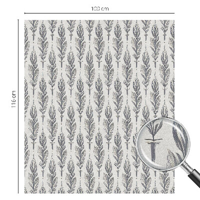 Nepriehľadná fólia na okno Elegantné perie