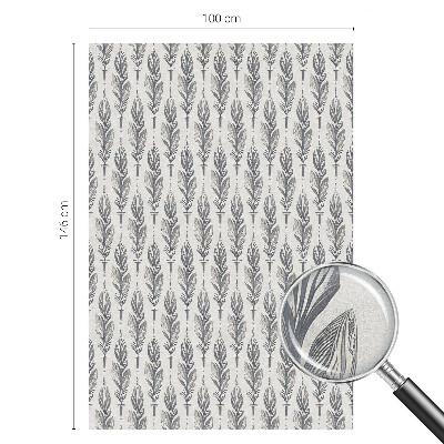 Nepriehľadná fólia na okno Elegantné perie