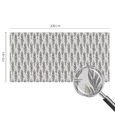 Nepriehľadná fólia na okno Elegantné perie