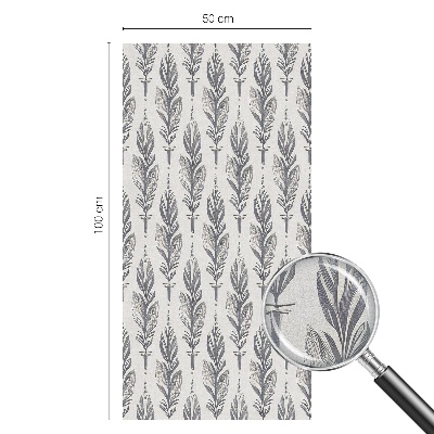 Nepriehľadná fólia na okno Elegantné perie