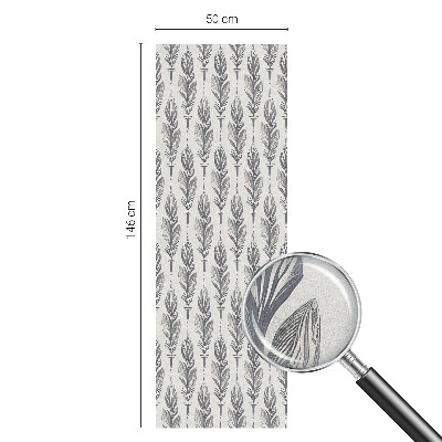 Nepriehľadná fólia na okno Elegantné perie