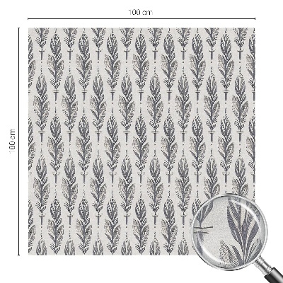 Nepriehľadná fólia na okno Elegantné perie