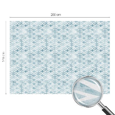 Nepriehľadná fólia na okno Modré kosoštvorce