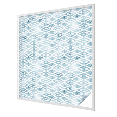 Nepriehľadná fólia na okno Modré kosoštvorce