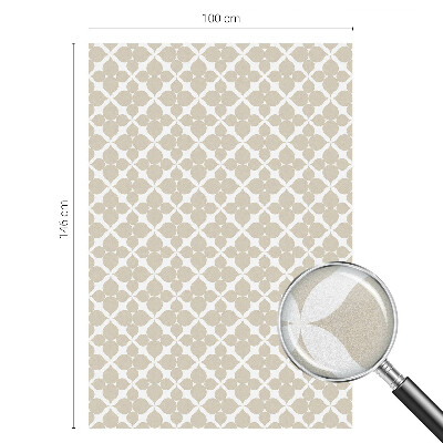 Samolepiaca fólia na sklo vitrážová Geometrické listy