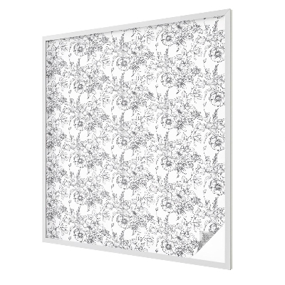 Ochranná fólia na sklo vitráž Kvetinová elegancia