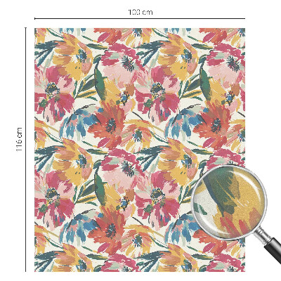 Matná fólia na okno vitráž Výbuch kvetu