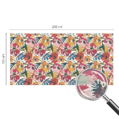 Matná fólia na okno vitráž Výbuch kvetu