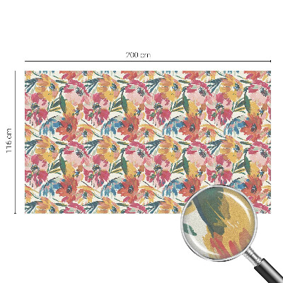 Matná fólia na okno vitráž Výbuch kvetu