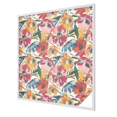 Matná fólia na okno vitráž Výbuch kvetu