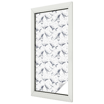 Samolepiaca fólia na sklo vitrážová Morské tvory