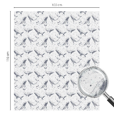 Samolepiaca fólia na sklo vitrážová Morské tvory