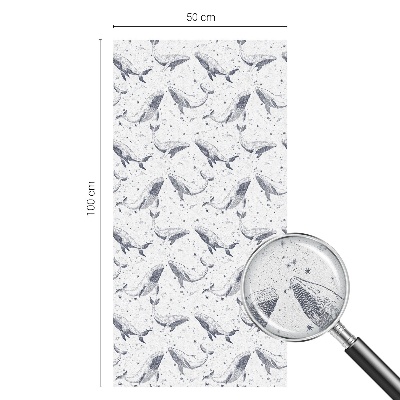 Samolepiaca fólia na sklo vitrážová Morské tvory