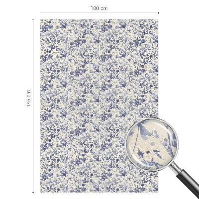 Fólia na sklo na ochranu súkromia Kvetinová symetria