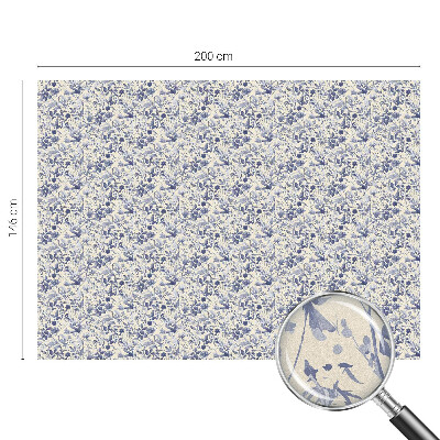 Fólia na sklo na ochranu súkromia Kvetinová symetria