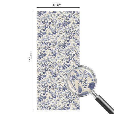 Fólia na sklo na ochranu súkromia Kvetinová symetria