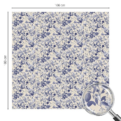 Fólia na sklo na ochranu súkromia Kvetinová symetria