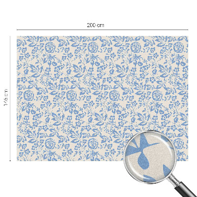 Matná fólia na okno vitráž Kvety listy