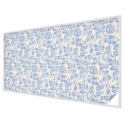 Matná fólia na okno vitráž Kvety listy