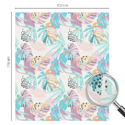 Ochranná fólia na sklo vitráž Abstraktná džungľa