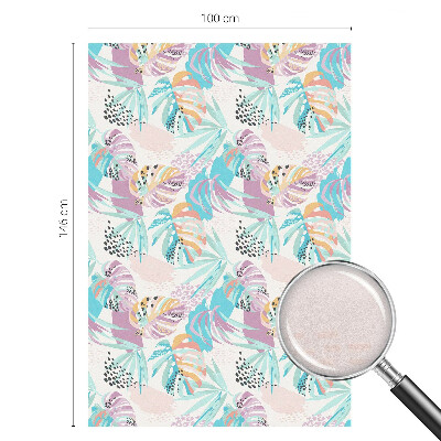 Ochranná fólia na sklo vitráž Abstraktná džungľa