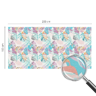 Ochranná fólia na sklo vitráž Abstraktná džungľa