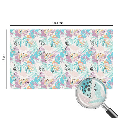 Ochranná fólia na sklo vitráž Abstraktná džungľa