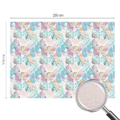 Ochranná fólia na sklo vitráž Abstraktná džungľa