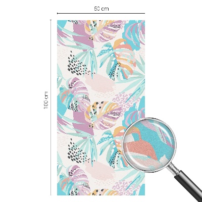 Ochranná fólia na sklo vitráž Abstraktná džungľa