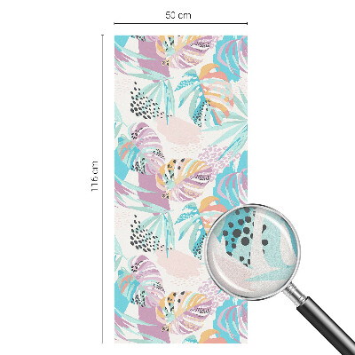 Ochranná fólia na sklo vitráž Abstraktná džungľa