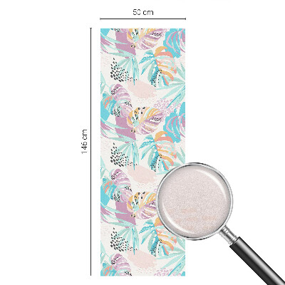 Ochranná fólia na sklo vitráž Abstraktná džungľa