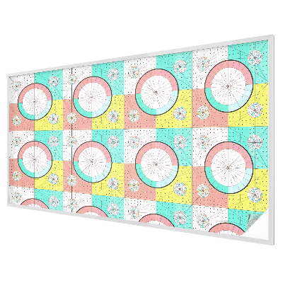 Nepriehľadná fólia na okno Geometrické kruhy