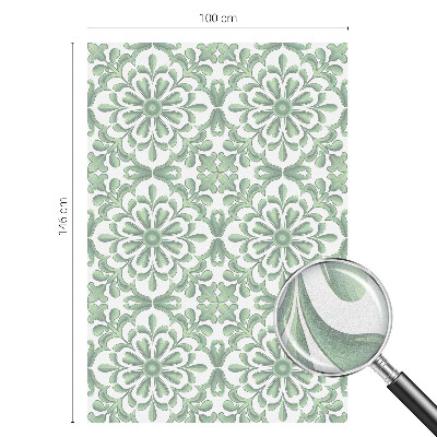 Matná fólia na okno vitráž Zelené listy