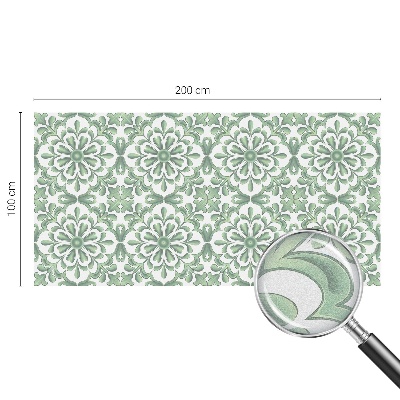 Matná fólia na okno vitráž Zelené listy