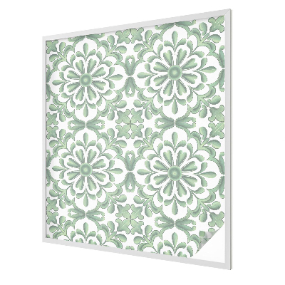 Matná fólia na okno vitráž Zelené listy