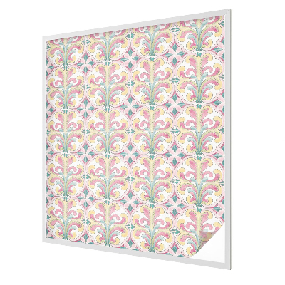 Nepriehľadná fólia na okno Kvetinová symetria