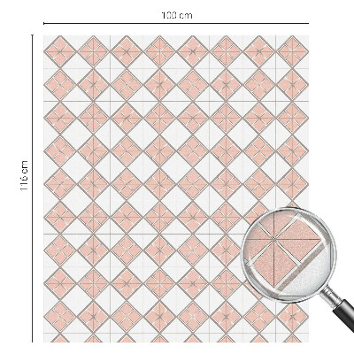 Ochranná fólia na sklo vitráž Geometrické kosoštvorce