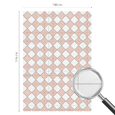Ochranná fólia na sklo vitráž Geometrické kosoštvorce