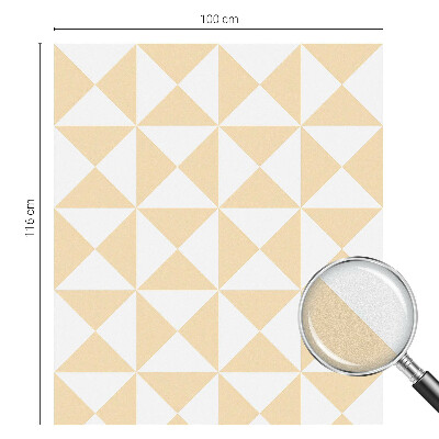 Matná fólia na okno vitráž Geometrické trojuholníky