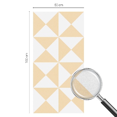 Matná fólia na okno vitráž Geometrické trojuholníky