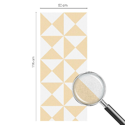 Matná fólia na okno vitráž Geometrické trojuholníky