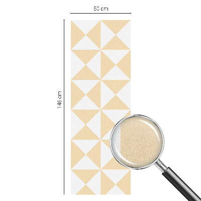 Matná fólia na okno vitráž Geometrické trojuholníky