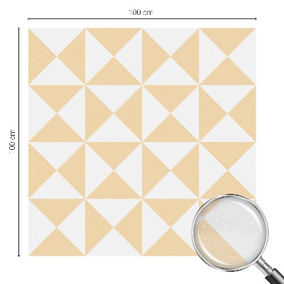 Matná fólia na okno vitráž Geometrické trojuholníky