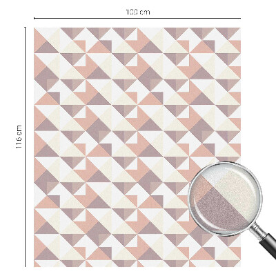 Samolepiaca fólia na sklo vitrážová Moderné trojuholníky