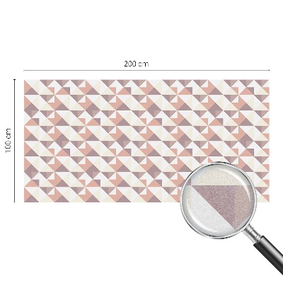 Samolepiaca fólia na sklo vitrážová Moderné trojuholníky