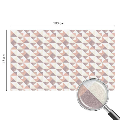 Samolepiaca fólia na sklo vitrážová Moderné trojuholníky